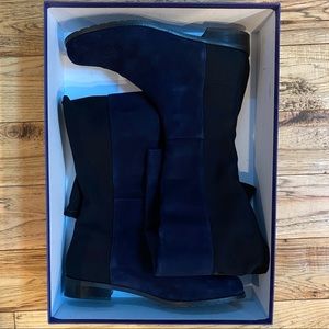 Stuart Weitzman blue over the knee suede boots